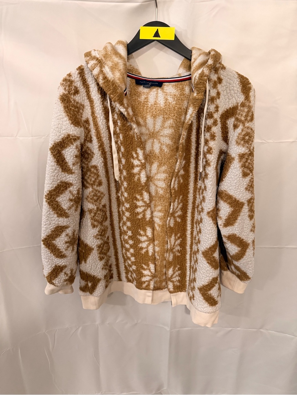 Women’s Tommy Hilfiger Open Front Hooded Sherpa Cardigan